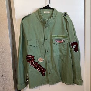 Army green oversized jacket size L